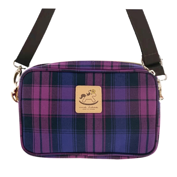 Uma Hana Handbags - Waterproof Plaid Rectangle Crossbody Shoulder Phone Purse